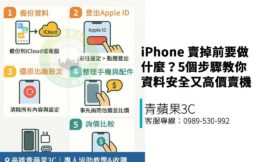 iPhone 賣掉前要做什麼？5個步驟教你資料安全又高價賣機｜青蘋果3C