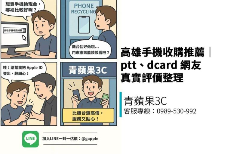 Read more about the article 高雄手機收購推薦｜ptt、dcard 網友真實評價整理｜青蘋果3C